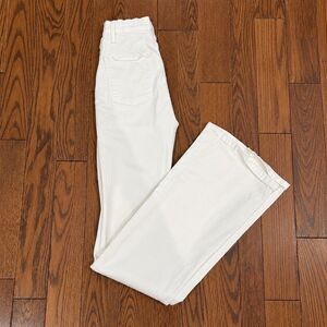 {FRAME} Le Flare de Françoise white high-rise flare jeans, 26